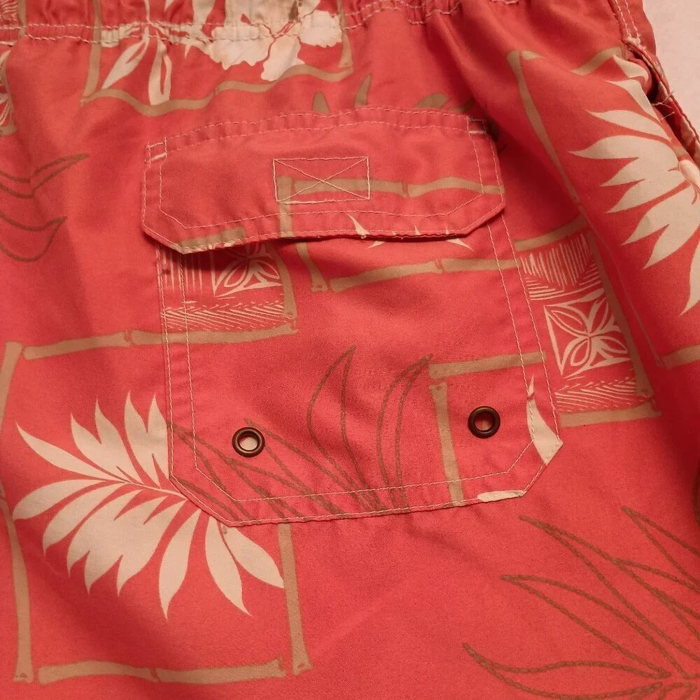 Rio by Merrill & Forbes Men's Swim Trunks shorts Side Pockets Tropical Size XL